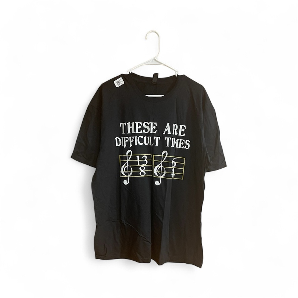 NWT Gildan Black Music T-Shirt Men or Women’s Size XL